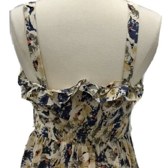 Moulinette Soeurs Floral Ruffle Silk Maxi Dress by Anthropologie Size 2 EUC! - Picture 4 of 13